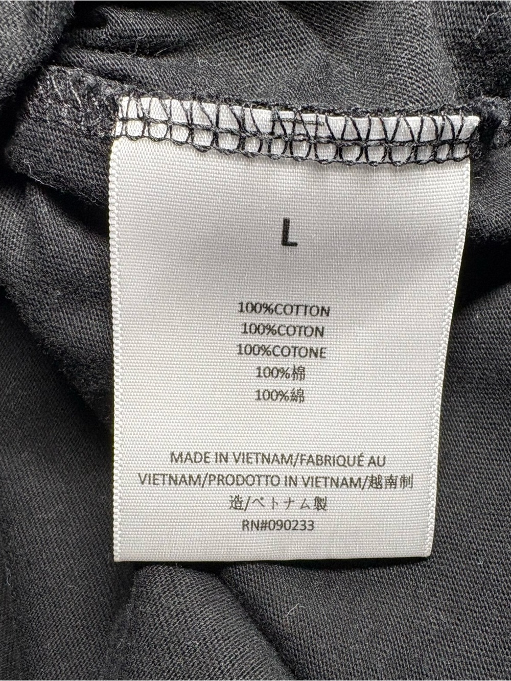 ESSENTIALS Fear of God Men’s Black Logo Crewneck T-Shirt Size Large - Picture 7 of 8
